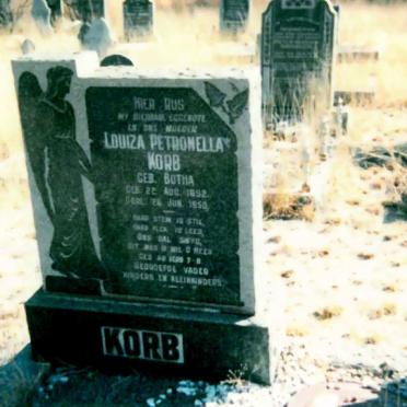KORB Louiza Petronella nee BOTHA 18?2-19?0
