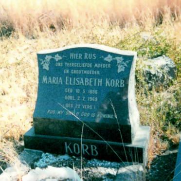 KORB Maria Elisabeth 188?-1969