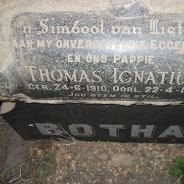 BOTHA Thomas Ignatius 1910-1959