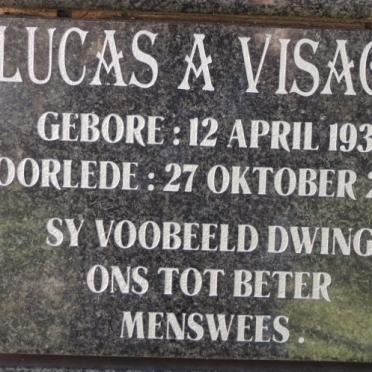 VISAGIE Lucas A. 1935-2012
