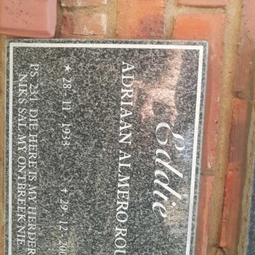 ROUX Adriaan Almero 1933-2005