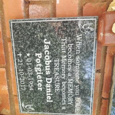 POTGIETER Jacobus Daniel 1954-2017