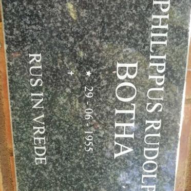 BOTHA Philippus Rudolph 1955-