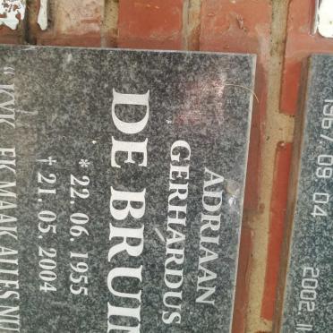 BRUIN Adriaan Gerhardus, de 1955-2004