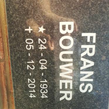 BOUWER Frans 1934-2014