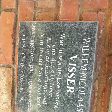 VISSER Willem Nicolaas 1959-2006