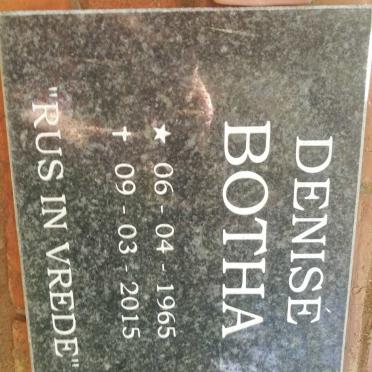 BOTHA Denisé 1965-2015