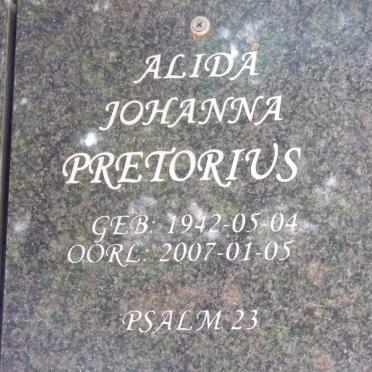PRETORIUS Alida Johanna 1942-2007