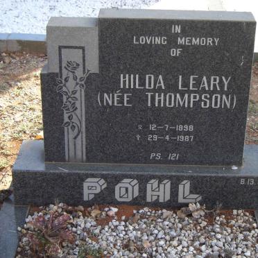 POHL Hilda Leary nee THOMPSON 1898-1987