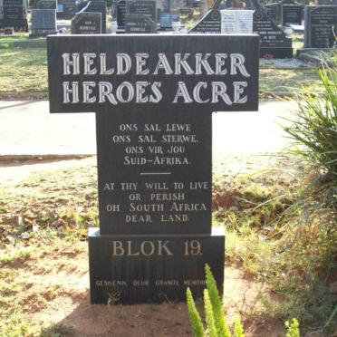 1. Helde Akker - Heroes Acre