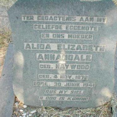 ANNANDALE Alida Elizabeth nee HAYWOOD 1878-1941