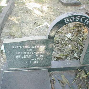 BOSCH Heiletjie M.M. nee VOS 1936-?