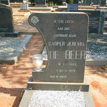 BEER Casper Jeremia, de 1952-1970