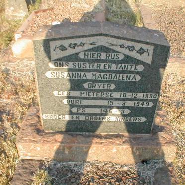 DRYER Susanna Magdalena nee PIETERSE 1880-1949