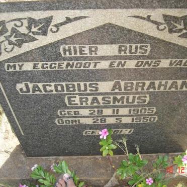 ERASMUS Jacobus Abraham 1905-1950