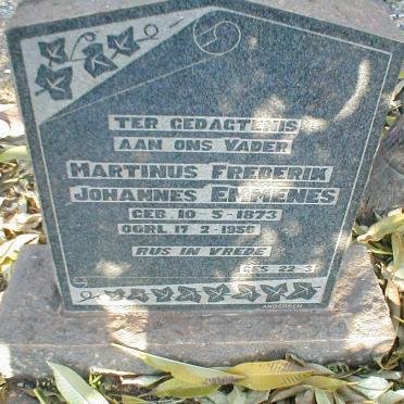 EMMENES Martinus Frederik Johannes 1873-1956
