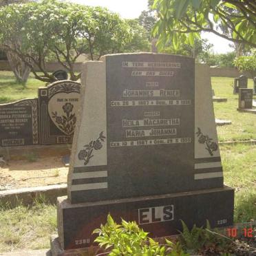 ELS Johannes Renier 1887-1956 &amp; Heila Magarietha Maria Johanna 1987-1955