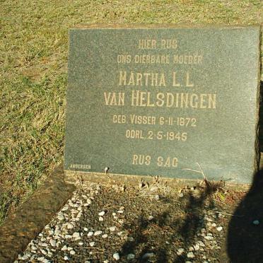HELSDINGEN Martha L.L., van, nee VISSER 1872-1945