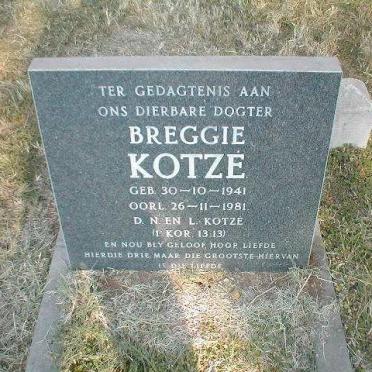 KOTZE Breggie 1941-1982