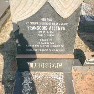 LANDSBERG Franscois Allewyn 1876-1956