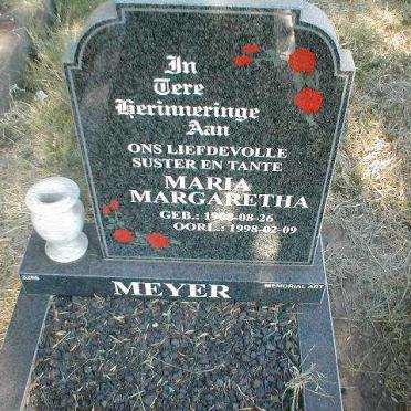 MEYER Maria Margaretha 1908-1998