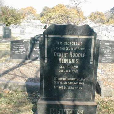 MEINTJES Ockert Rudolf 1926-1952