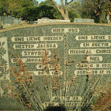 NEL Micheal Christian 1932-1950 :: STRYDOM Hester Jacoba  nee JORDAAN 18??-1??!