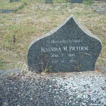 PIETERSE Hendrina M. 1887-1971