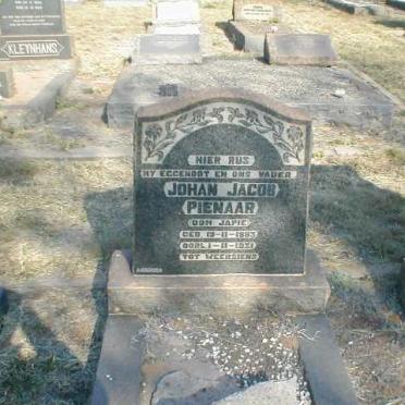 PIENAAR Johan Jacob 1883-1931