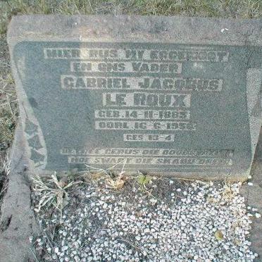 ROUX Gabriel Jacobus, le 1885-1950