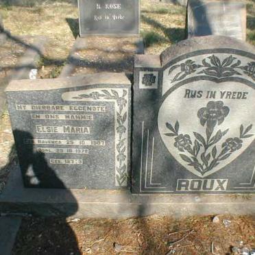 ROUX Elsie Maria nee HAVENGA 1907-1978