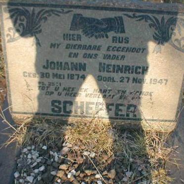 SCHEFFER Johann Heinrich 1874-1947