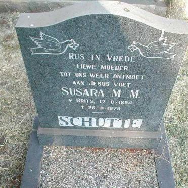 SCHUTTE Susara  M.M. 1894-1979