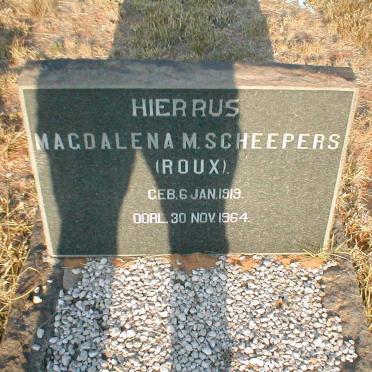 SCHEEPERS Magdalena M. nee ROUX 1919-1964