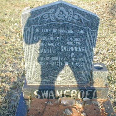 SWANEPOEL Jan H.J. 1919-1987 &amp; Cathriena W. 1919-1995