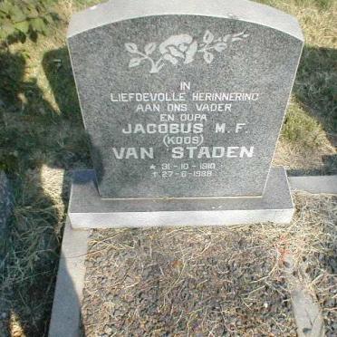 STADEN Jacobus M.F., van 1910-1988