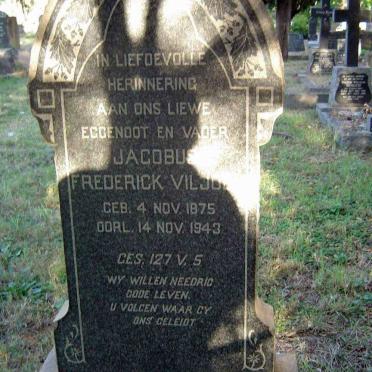 VILJOEN Jacobus Frederick 1875-1943