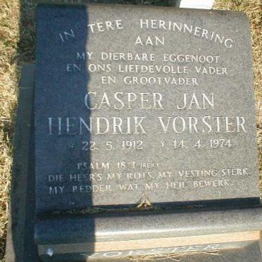 VORSTER Casper Jan Hendrik 1912-1974