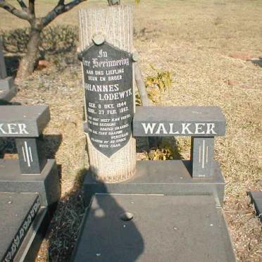 WALKER Johannes Lodewick 1944-1962
