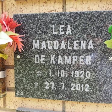 KAMPER Lea Magdalena, de 1920-2012