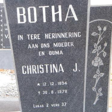 BOTHA Christina J. 1894-1978