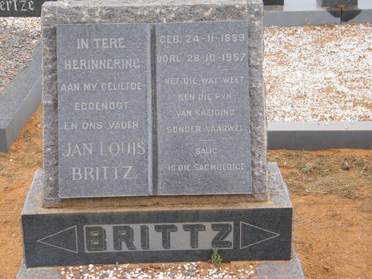 BRITTZ Jan Louis 1889-1957