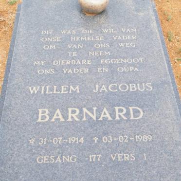 BARNARD Willem Jacobus 1914-1989