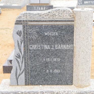 BARNARD Christina J. 1875-1963