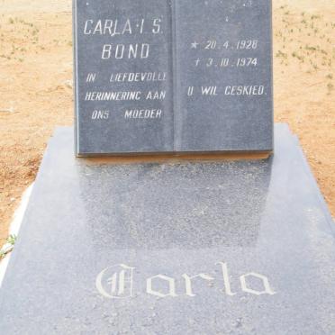 BOND Carla I.S. 1928-1974