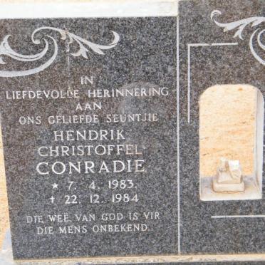 CONRADIE Hendrik Christoffel 1983-1984