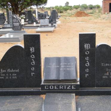 COERTZE Jan Gabriel 1914-1975 &amp; Theunis Susanna 1921--1995