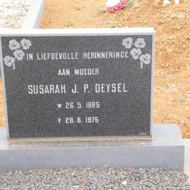 DEYSEL Susarah J.P. 1885-1975