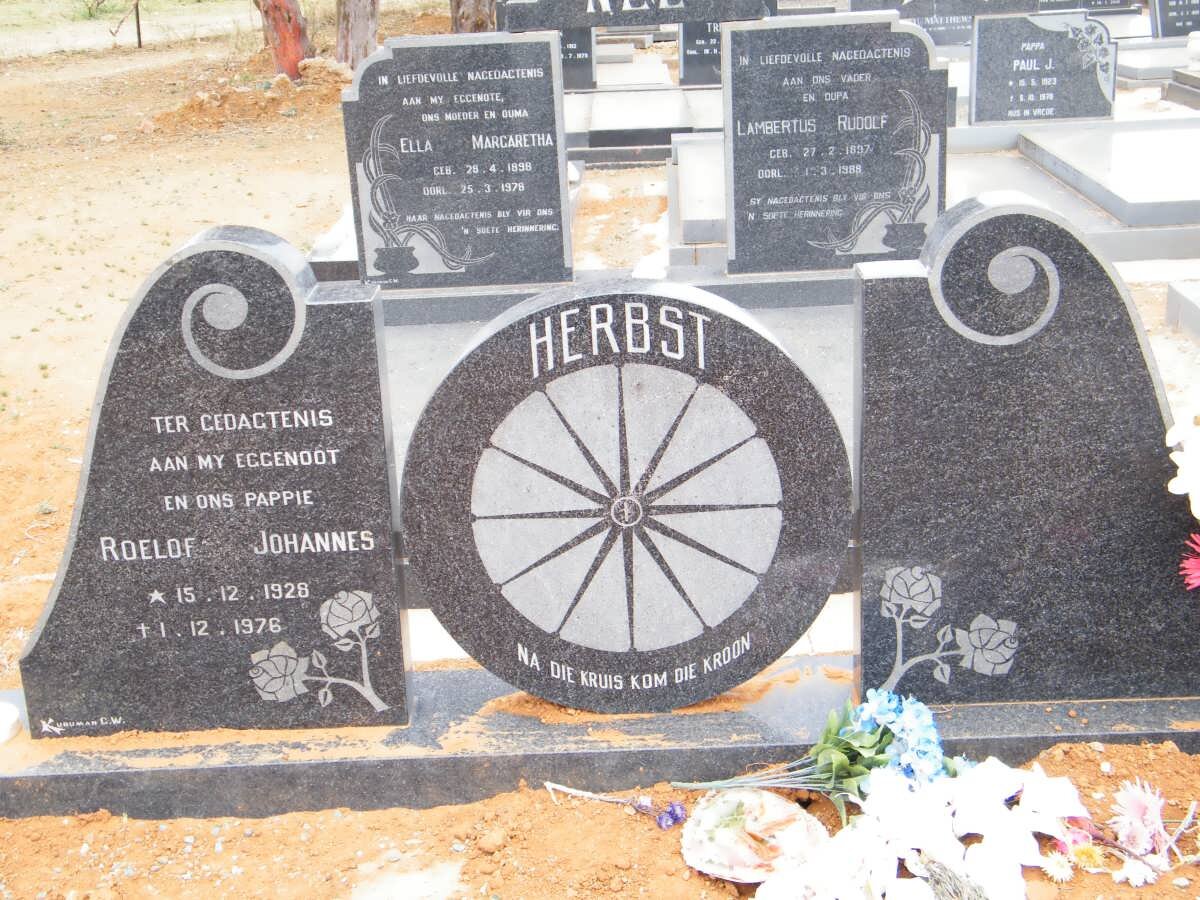 HERBST Roelof Johannes 1928-1976