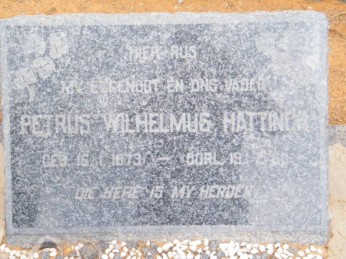 HATTINGH Petrus Wilhelmus 1873-1960